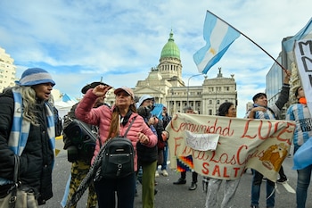Marcha Jubilados - Congreso - 22 de julio
