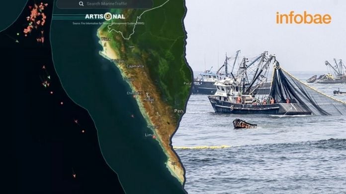 Embarcaciones chinas bordean las 200 millas de mar peruano y ponen en riesgo la pesca de pota| Daniel Olivares/Andina