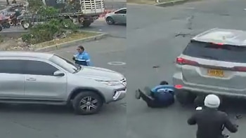 Alcalde de Soacha anunció denuncia tras caso de agresión contra una vigía de tránsito: la dejó tirada en el suelo