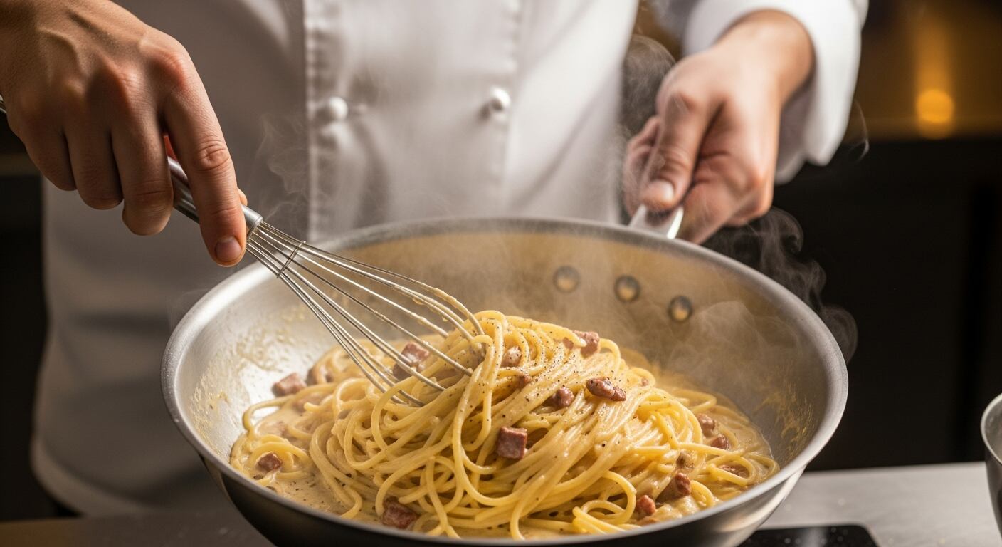 La elaboración de fondos y salsas de larga cocción, como la disc de langostinos que emplea las cabezas y demanda cuarenta y ocho horas, es parte de la dedicación que algunos chefs argentinos destinan a lograr sabores profundos y diferenciados en sus platos (Imagen Ilustrativa Infobae)