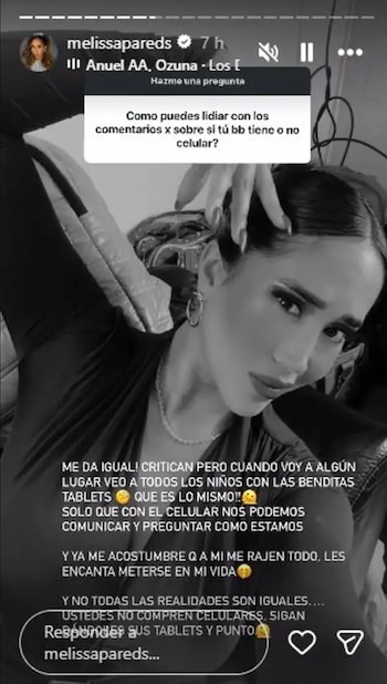 El iPhone que Melissa Paredes