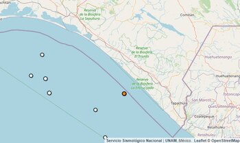 Temblor registrado en Chiapas.
(SSN)