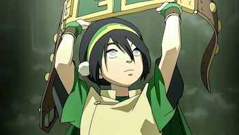 En la serie animada, Toph