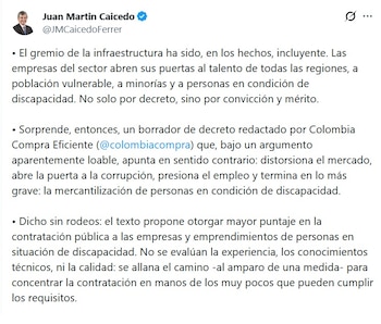 Juan Martin Caicedo, presidente de