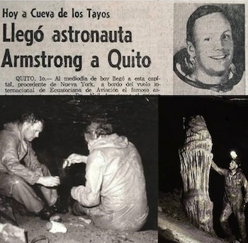 El astronauta Neil Armstrong visitó