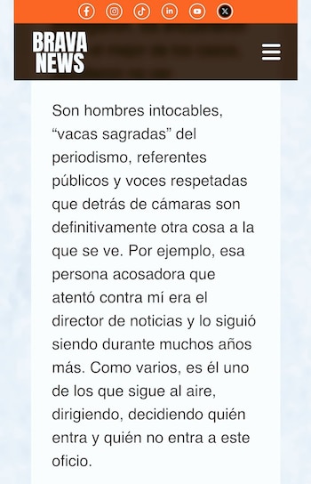 La publicación fue compartida ampliamente, especialmente los apartados en los que la periodista indica que esto continúa sucediendo - crédito Guillermo_Yori / X