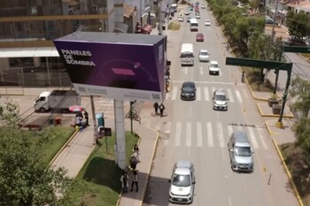 Panel instalado. (Foto:Captura)