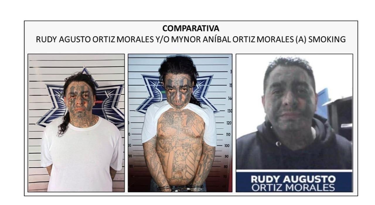 Rudy Augusto Ortiz Morales acumuló condenas por homicidio, extorsión y asociación ilícita mientras ejercía como cabecilla de la clica Imperial Gangsters. (MP de Guatemala)
