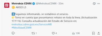 Línea 3 del Metrobús presenta