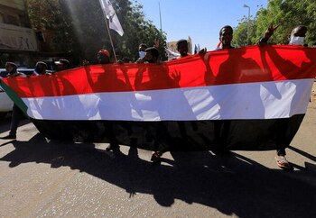 Imagen de archivo de manifestantes