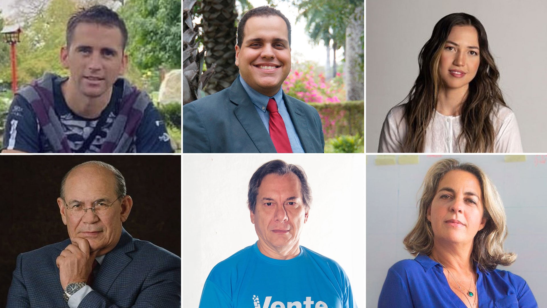 El gendarme argentino Nahuel Gallo y los venezolanos Pedro Urruchurtu Noselli, Claudia Macero, Omar González, Humberto Villalobos y Magalí Meda