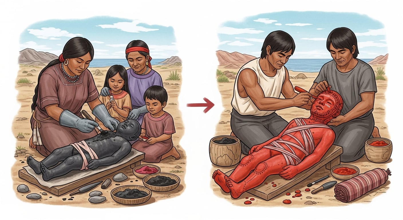 Las momias Chinchorro reflejan la fusión entre ritual funerario, arte y salud, y constituyen el legado cultural más antiguo del desierto de Atacama - (Imagen Ilustrativa Infobae)