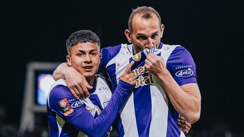 Hernán Barcos celebra su gol