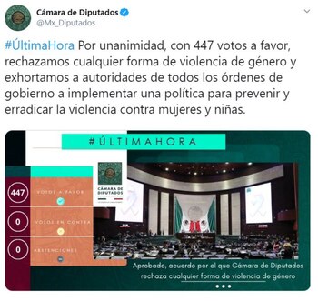 (Foto: Twitter @MX_Diputados)