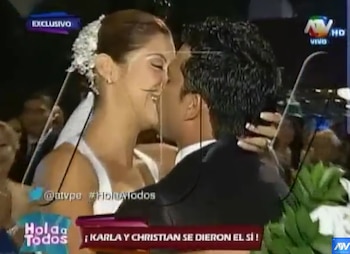 Karla Tarazona y Christian Domínguez: