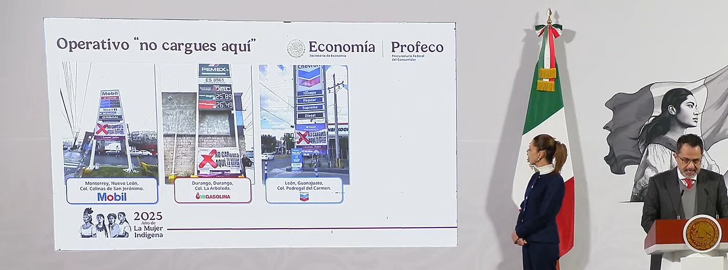 Iván Escalante aseguró que presionar y evidenciar a empresarios desde el gobierno federal ayuda a reducir el precio de la gasolina; comparte fotos del operativo