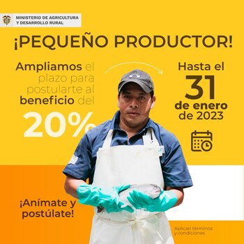 Ampliación plazo inscripción subsidios pequeños