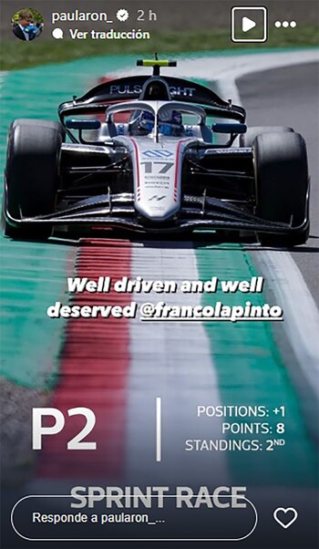 El posteo de Aron tras