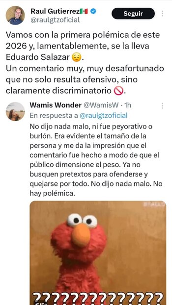 Eduardo Salazar fue blanco de críticas en X.