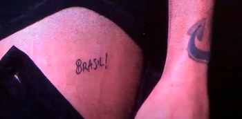 Harry mostró el tatuaje de