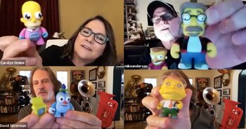 Los realizadores mostraron sus figuras