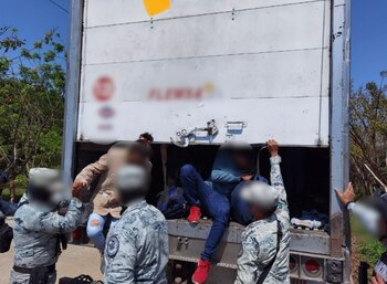 El camión fue intervenido en