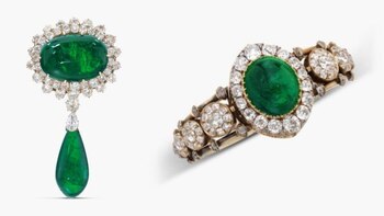 El broche y el brazalete de la reina Amalia de Portugal (Sotheby's)