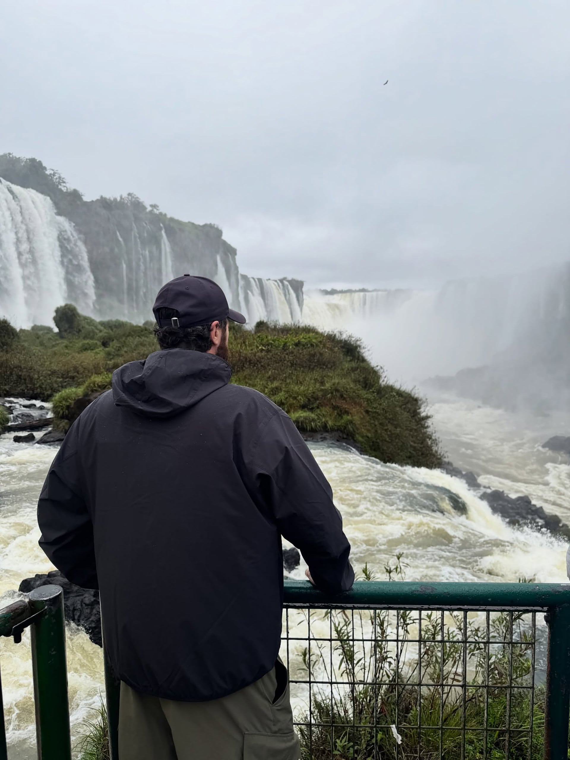 Ricardo Calafiori viajó para conocer las Cataratas del Iguazú