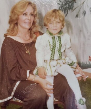 La foto con su abuela