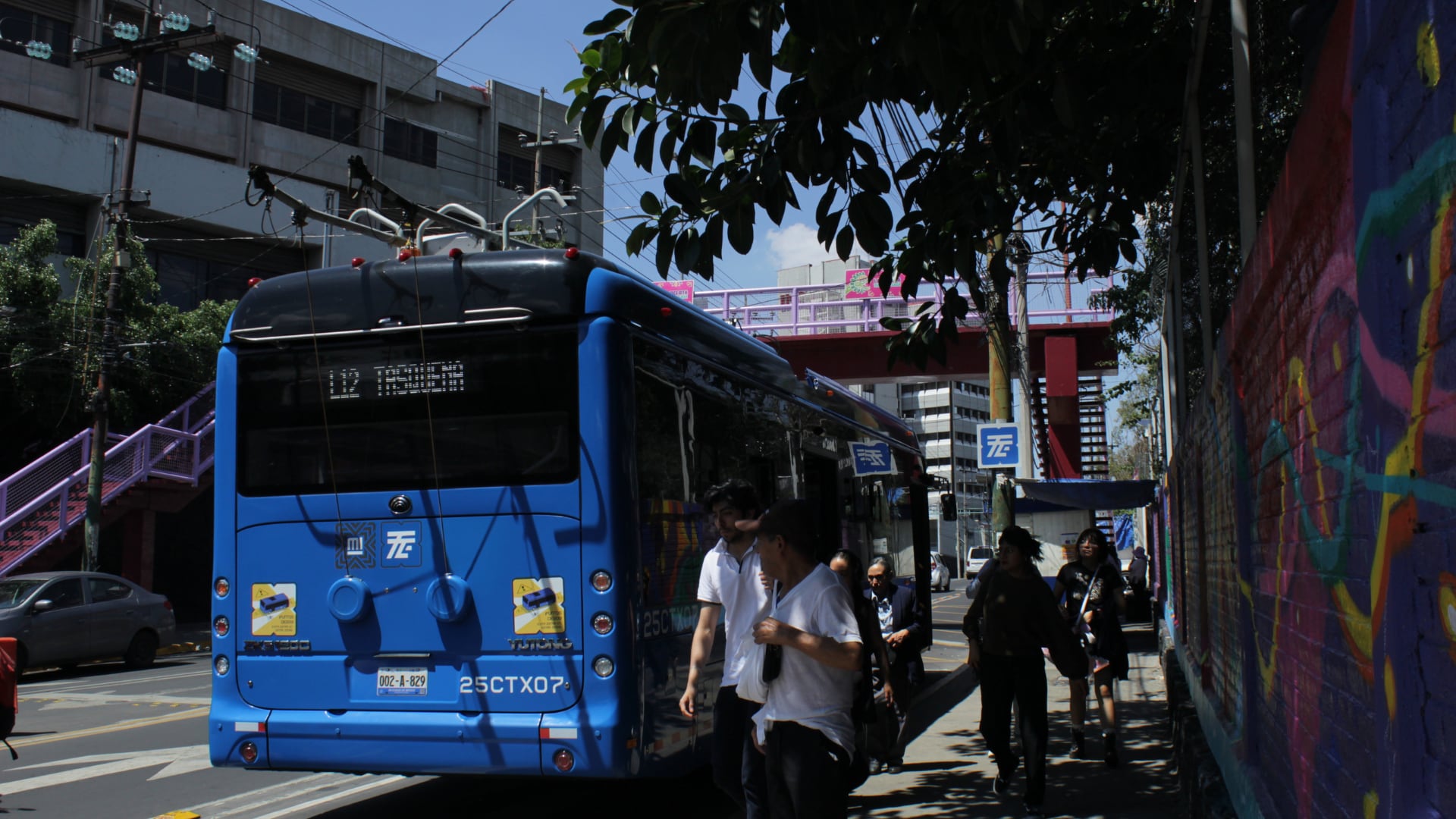Estación Perisur del Trolebús. (Crédito: Luz Coello/Infobae México)