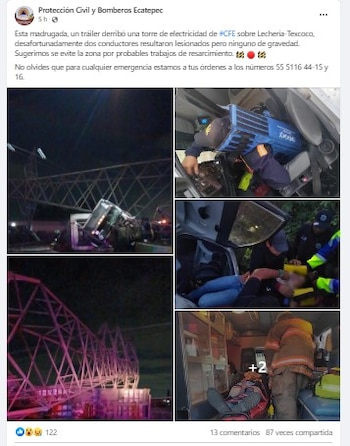 (Foto: Protección Civil Ecatepec )