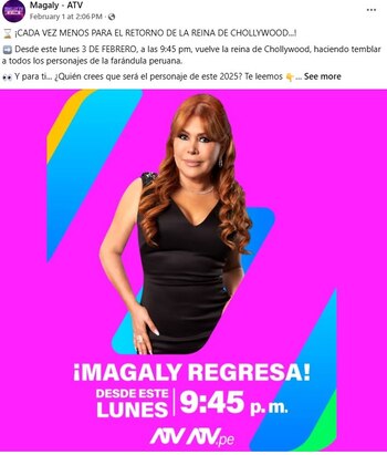 ‘Magaly TV La Firme’ EN