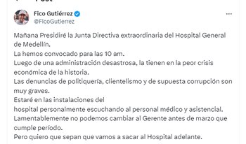 Fico Gutiérrez denuncia crisis económica