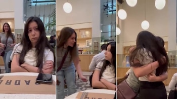 Una de las jóvenes fue