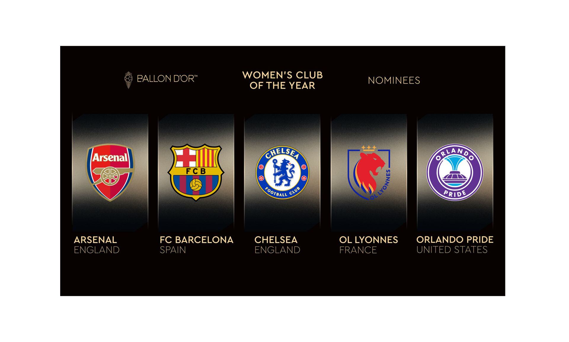 Los equipos femeninos nominados al mejor del 2025