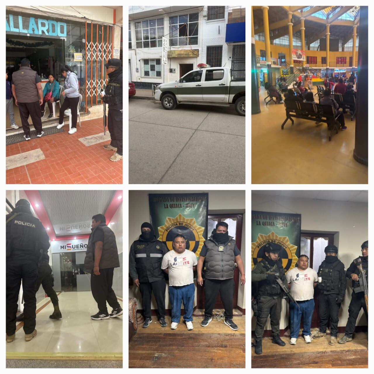 Las fotos del arresto en un hostal de Villazón