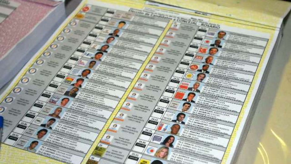 La boleta única de la provincia de Santa Fe para cargos municipales
