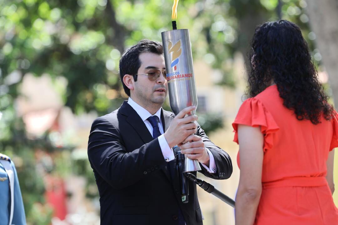 Ya se encendió el fuego bolivariano rumbo a la vigésima edición del evento. Crédito: COP