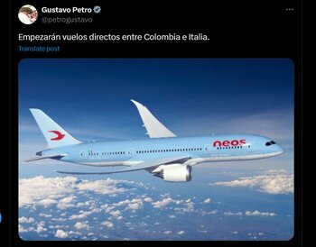 El presidente anunció que se