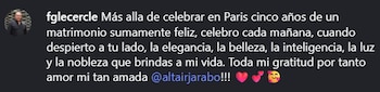 Frédéric García celebra su aniversario con Altair Jarabo