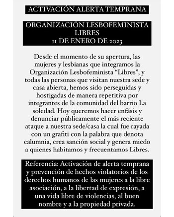 La organización social emitió una