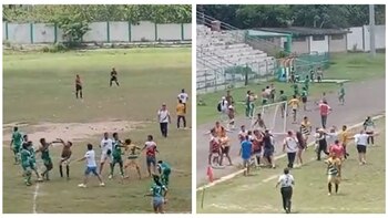 La violencia llegó al fútbol