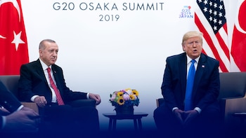 El presidente Donald Trump, durante