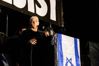 Yair Lapid, líder de la oposición israelí y ex Primer Ministro. Europa Press/Contacto/Matan Golan