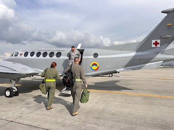 Seis heridos recibieron atención médica tras el accidente aéreo - crédito Ejército Nacional