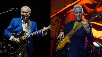 David Lebón y Pedro Aznar desbordaron de emoción la primera noche del regreso de Serú Girán