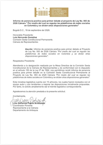 La norma plantea que quedaría vetado el registro y acceso de menores de 14 años a plataformas no diseñadas especialmente para su uso - crédito Congreso de la República
