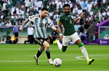 Messi en acción ante la