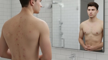 Acné en la espalda: causas