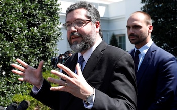 El canciller brasileño Ernesto Araujo